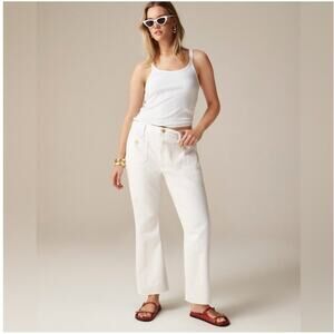 J. Crew Off-White Ankle Jeans